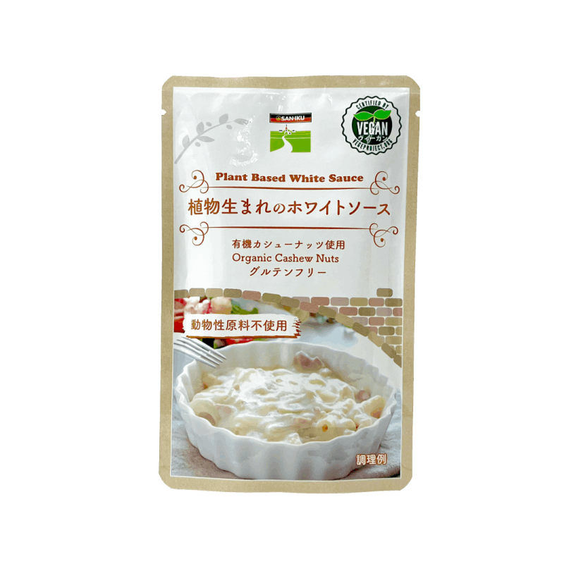 三育フーズが販売する「植物生まれのホワイトソース」