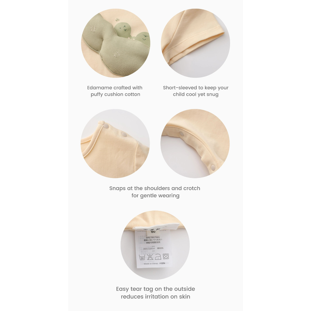 MAYNAMI株式会社が販売するmimimono 枝豆ベビーロンパース