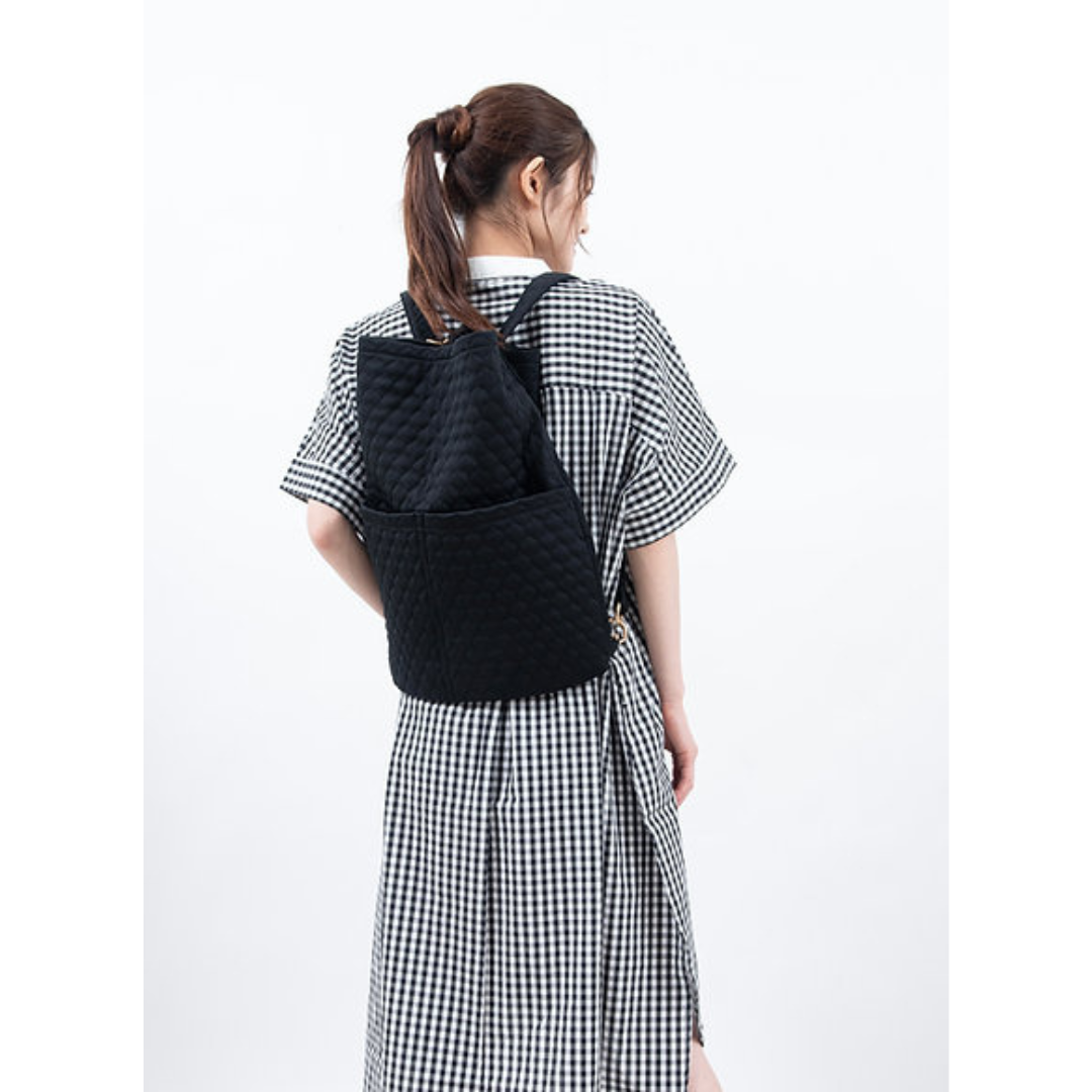 株式会社OUTBLOOMが販売するblack quilt BAG 3way bag black quilt