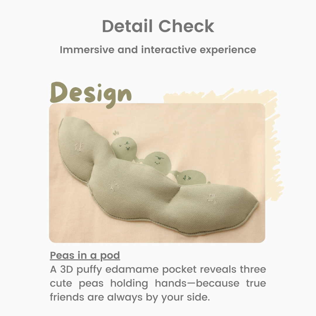 MAYNAMI株式会社が販売するmimimono 枝豆キッズTシャツ