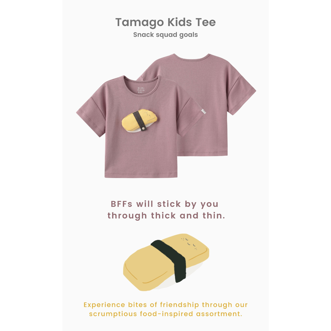 MAYNAMI株式会社が販売するmimimono たまごキッズTシャツ