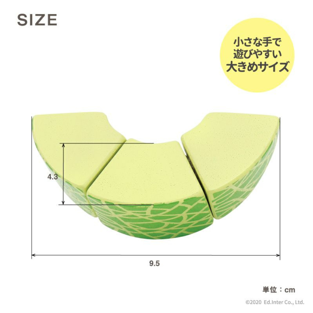 株式会社エドインターが販売する木のおままごと「完熟メロン」