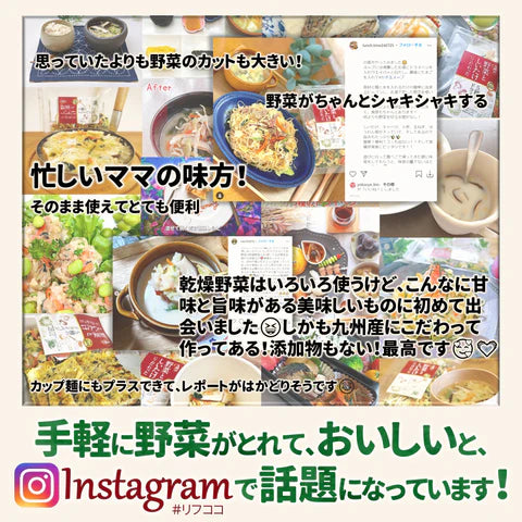 ライフアベイル株式会社が販売するリフ工房 九州の野菜としいたけにこだわった 5種のドライベジ 全2種