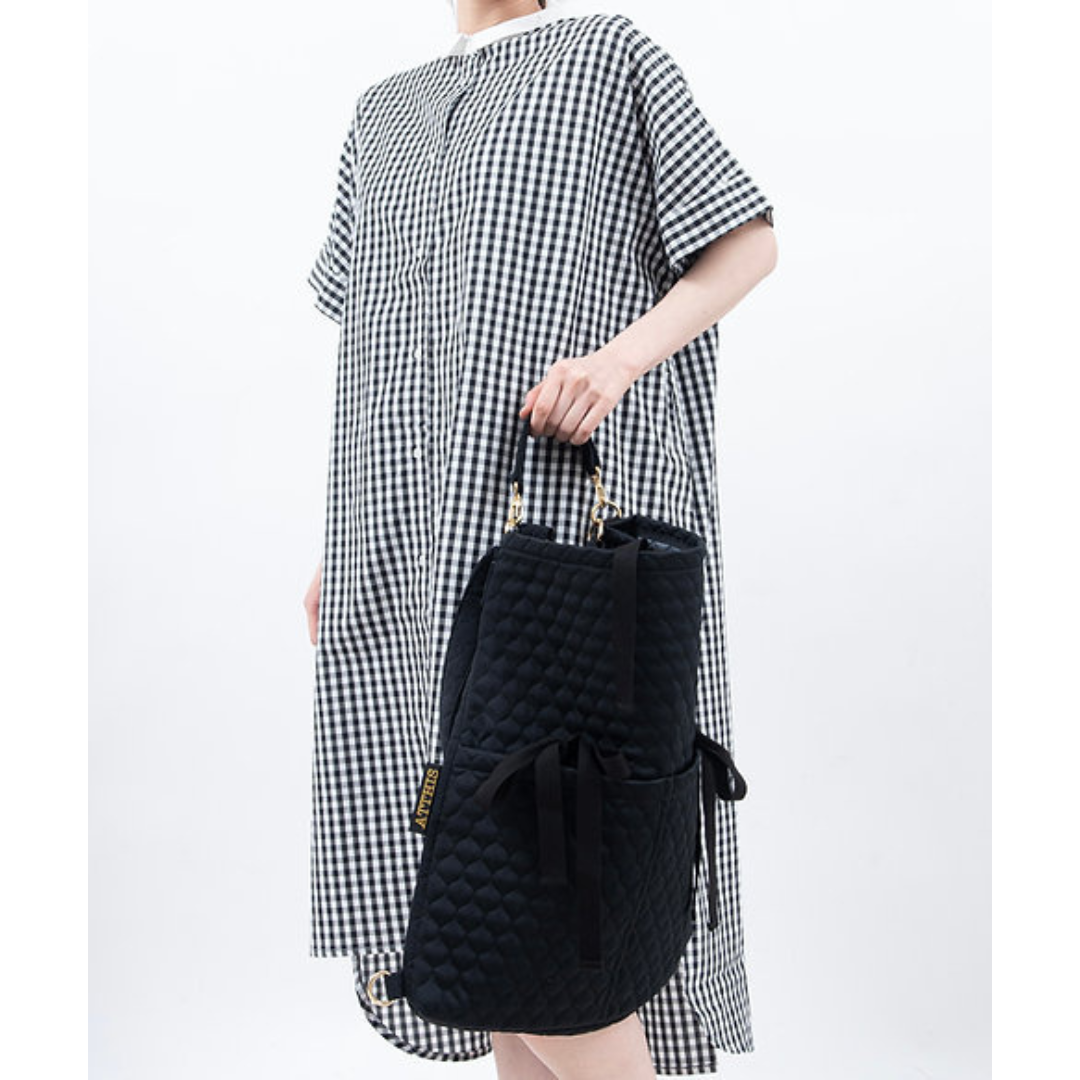 株式会社OUTBLOOMが販売するblack quilt BAG 3way bag black quilt