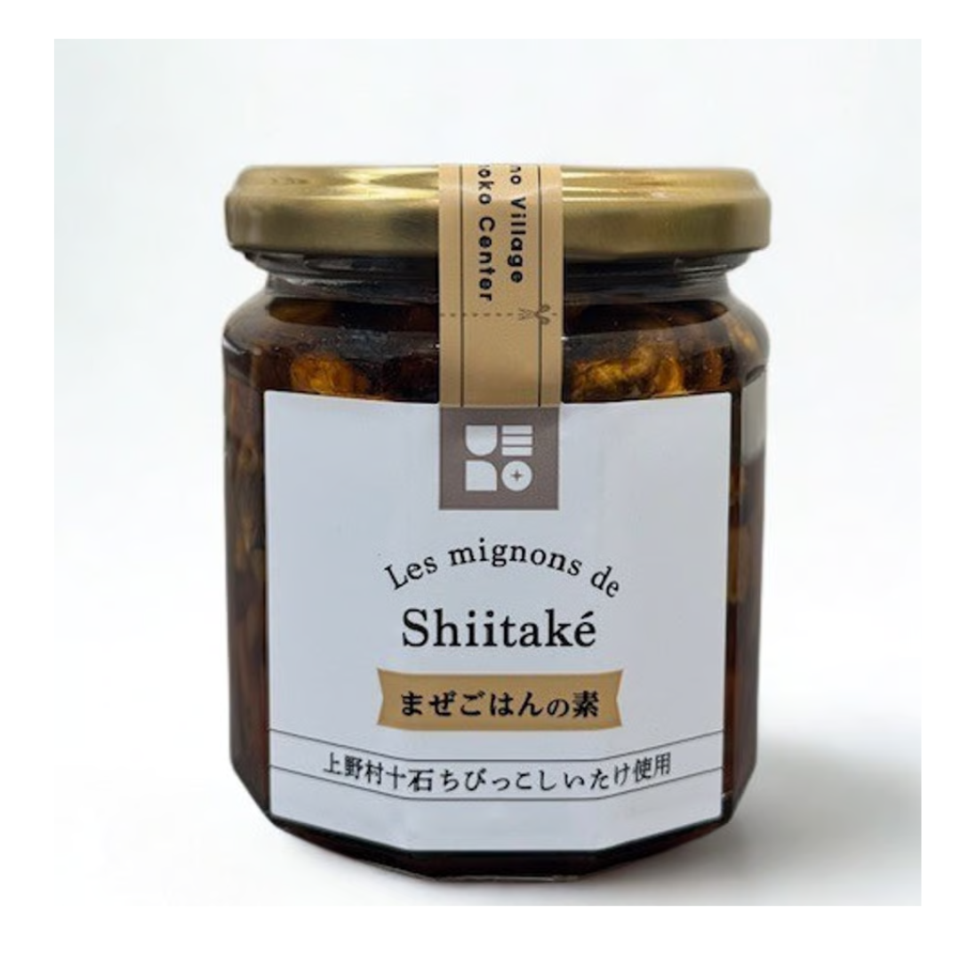 株式会社上野村きのこセンターが販売するLes mignons de Shiitaké(まぜごはんの素&アヒージョ)