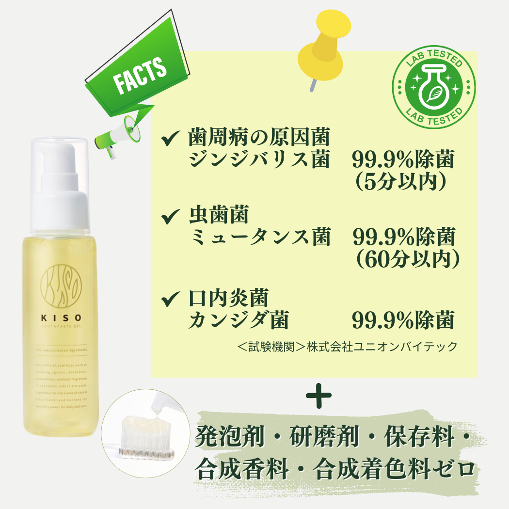 KISO歯磨きジェル 全2種