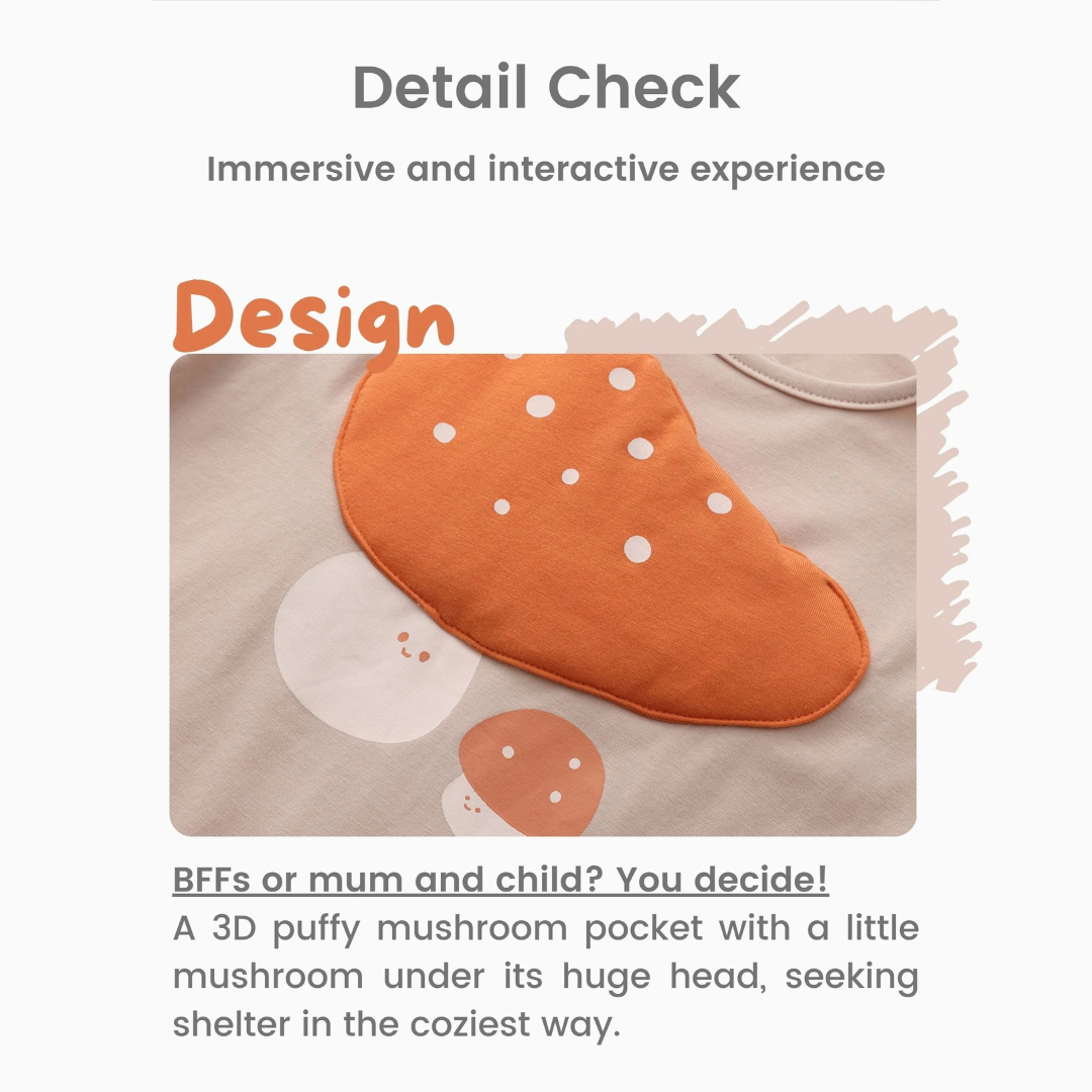 MAYNAMI株式会社が販売するmimimonoマッシュルームキッズTシャツ