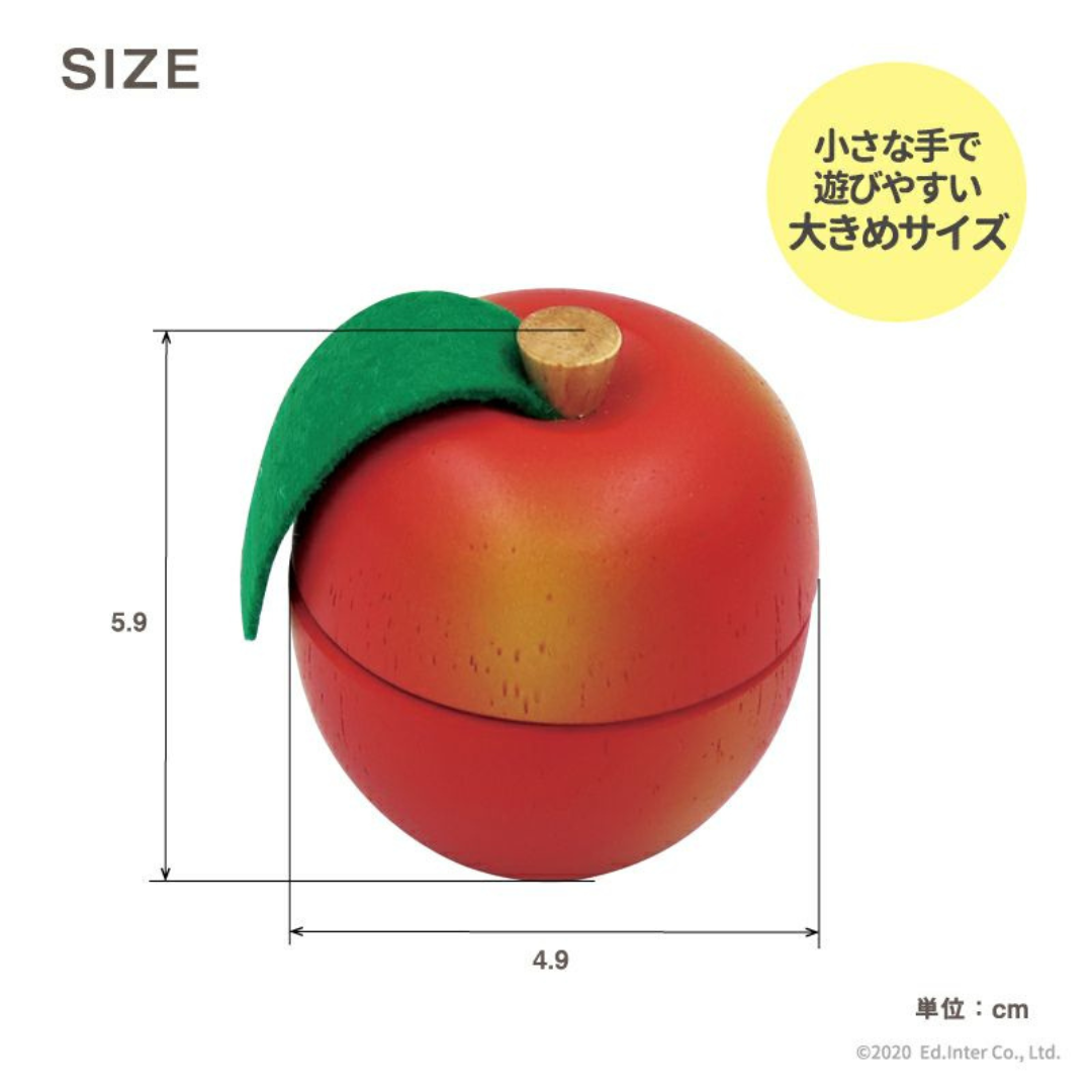 株式会社エドインターが販売する木のおままごと「もぎたてりんご」