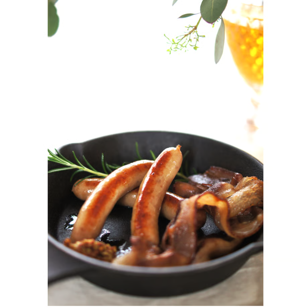 株式会社ファインエースが販売する放牧豚の無塩せきあらびきソーセージ