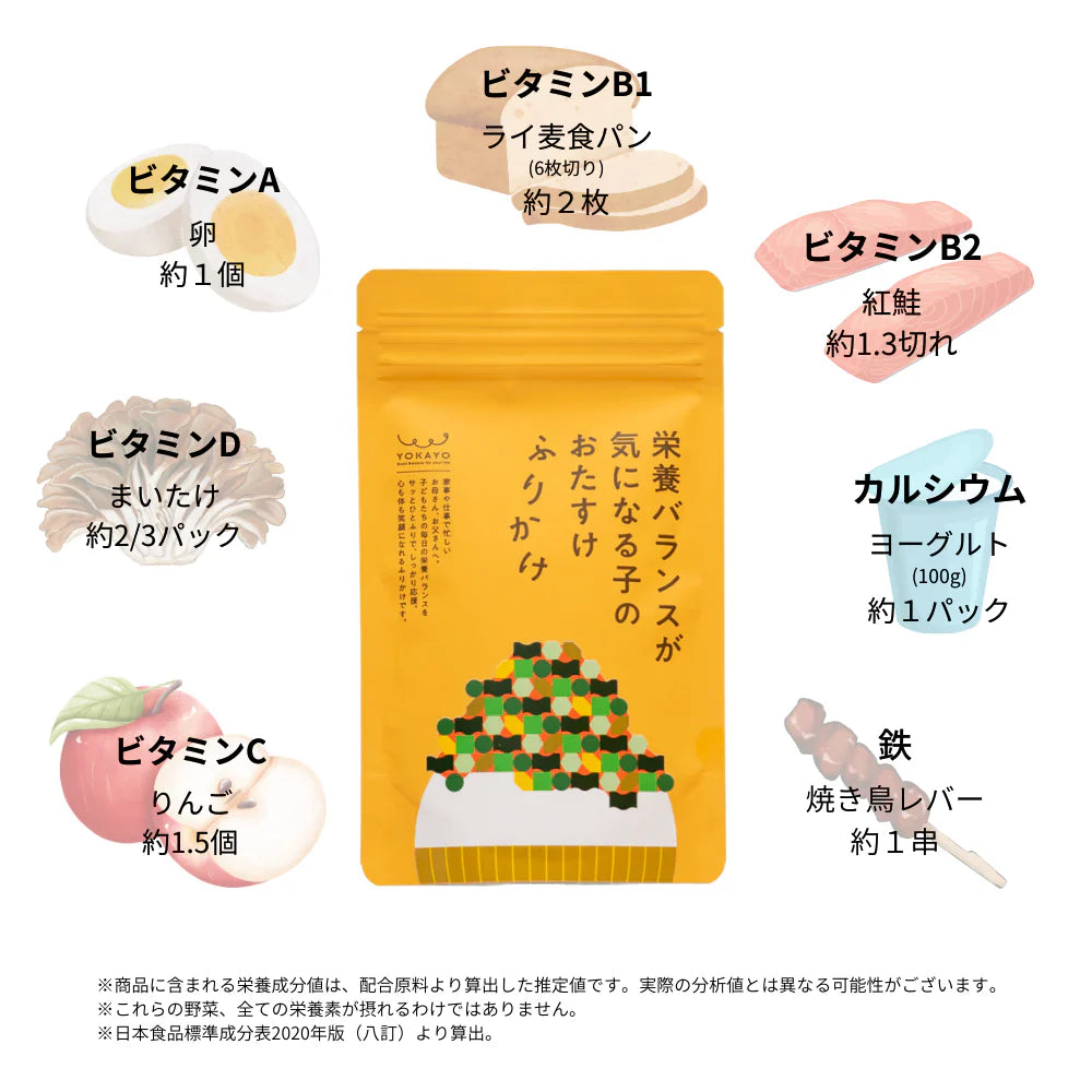 マモフ合同会社が販売する「栄養バランスが気になる子のおたすけふりかけ」