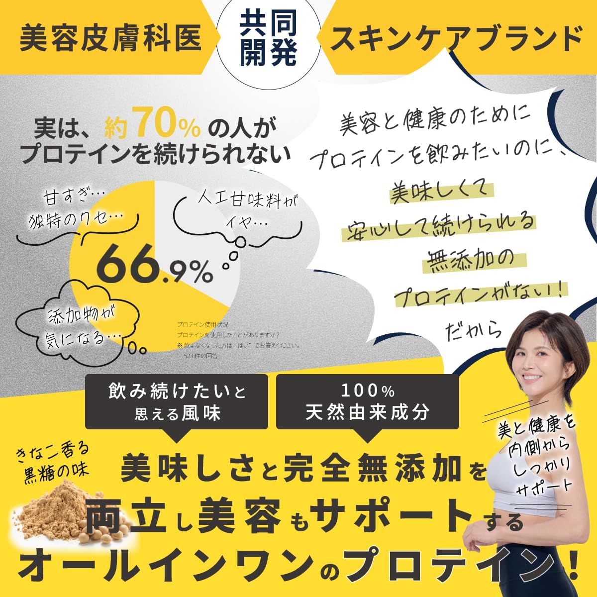 株式会社リ・ダーマラボが販売するOISHI BASE きな粉風味
