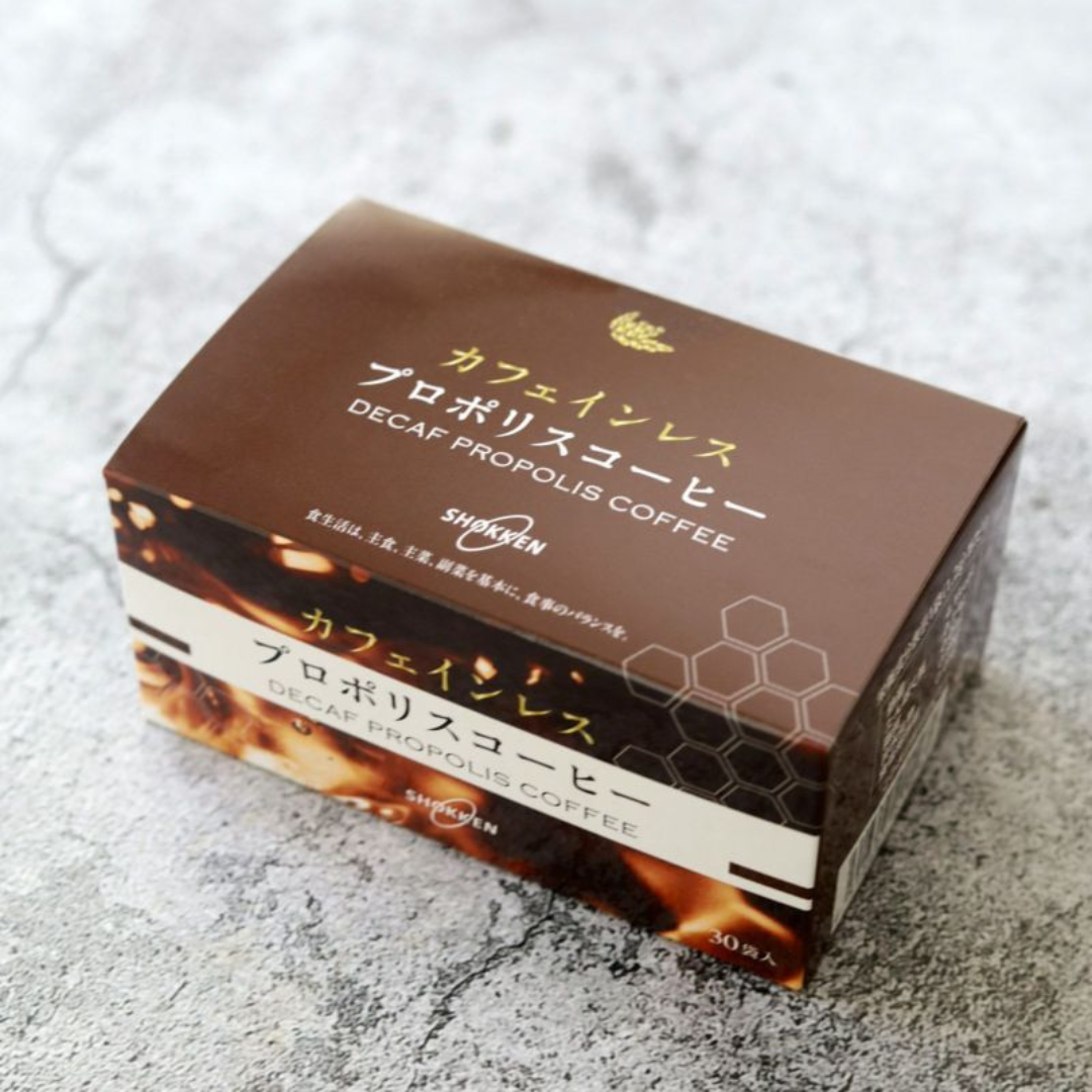 株式会社食健が販売するカフェインレスプロポリスコーヒー