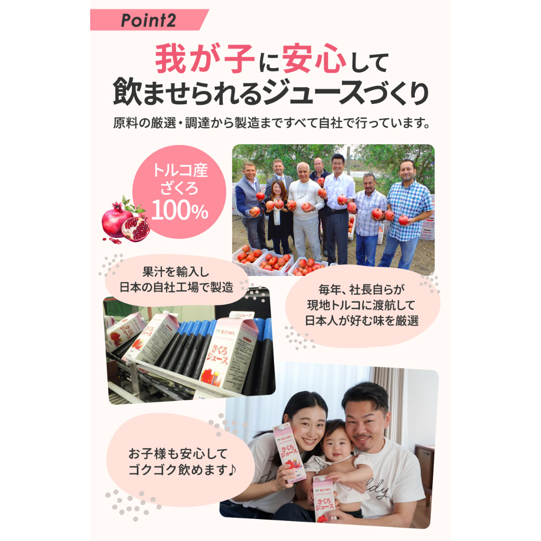 野田ハニー食品工業株式会社が販売するざくろジュース100%