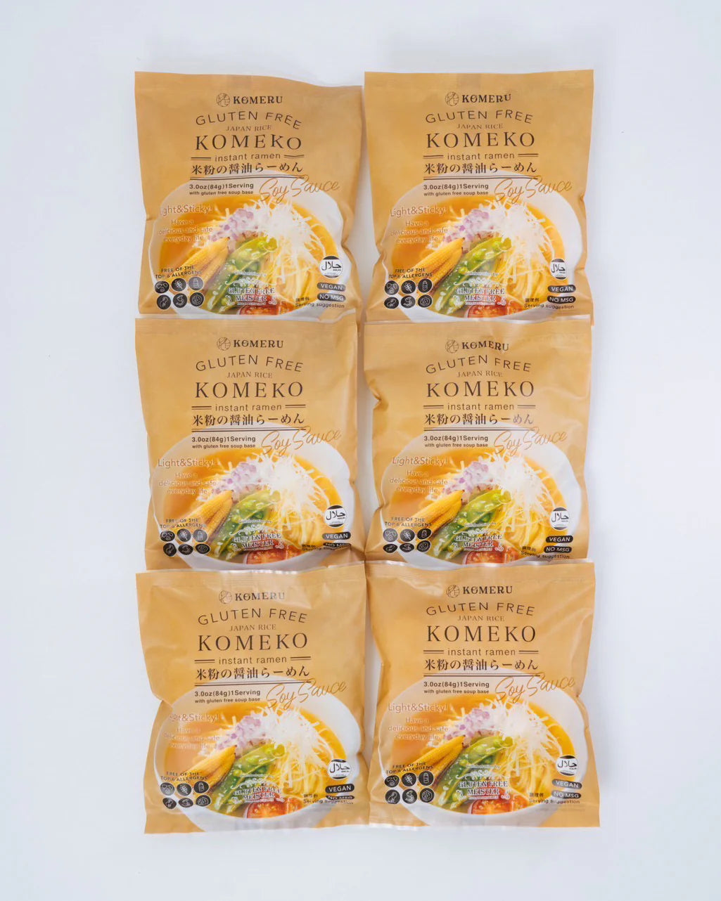 KOMERU 米粉の醤油らーめん(6食セット)