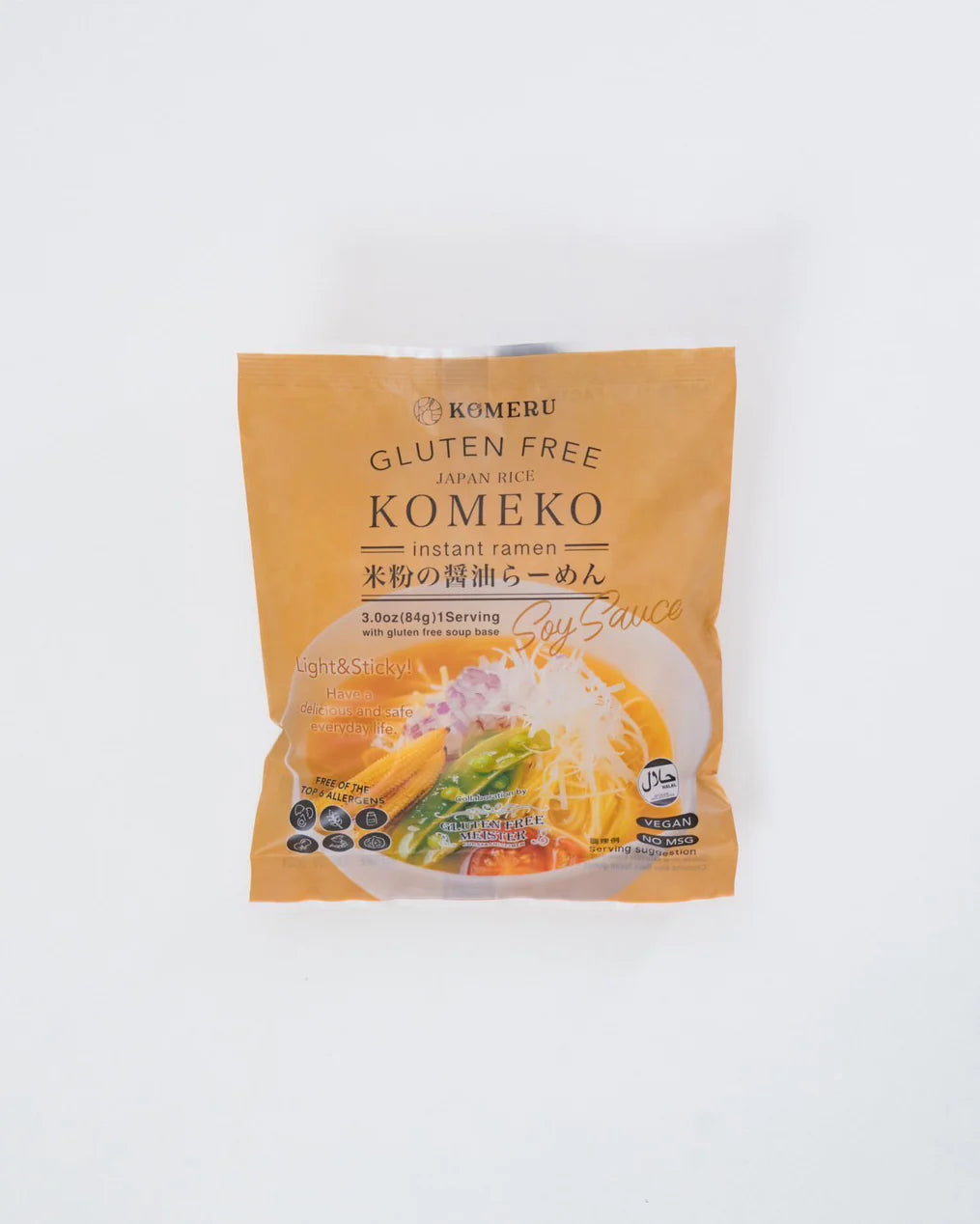 株式会社RICE ENTERTAINMENTSが販売する「KOMERU 米粉の醤油らーめん」
