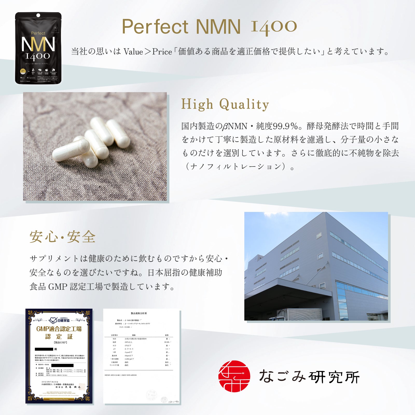 株式会社和クリエイトが販売するPerfect NMN 1400