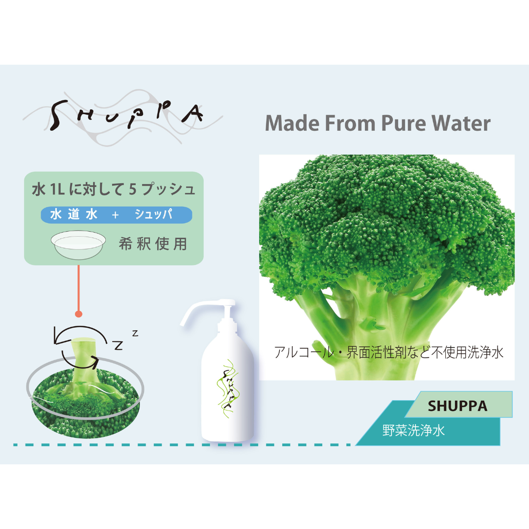 株式会社ドウムが販売するシュッパ野菜用洗浄水