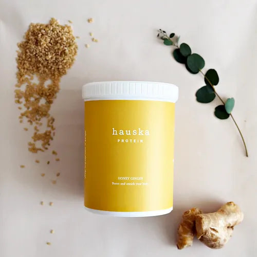 株式会社hauskaが販売するhauska PROTEIN 代謝血行プロテイン ハニージンジャー味