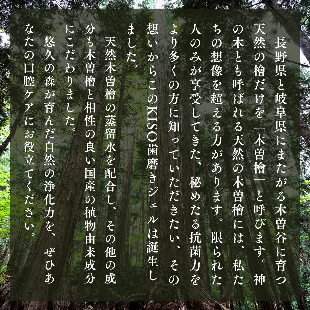 KISO歯磨きジェル 全2種