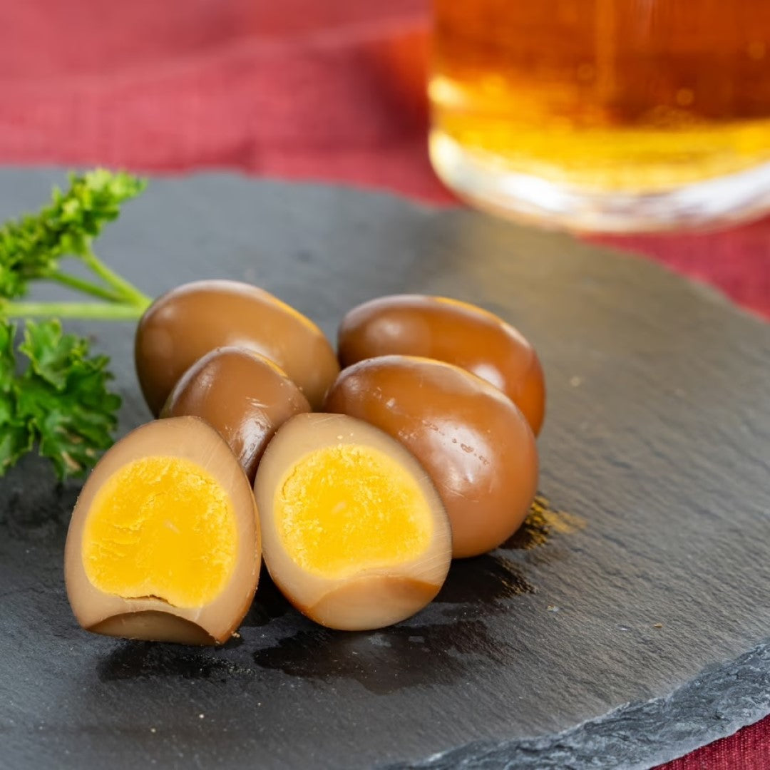 「有限会社浜名湖ファーム」が販売する「うずらの燻製卵」