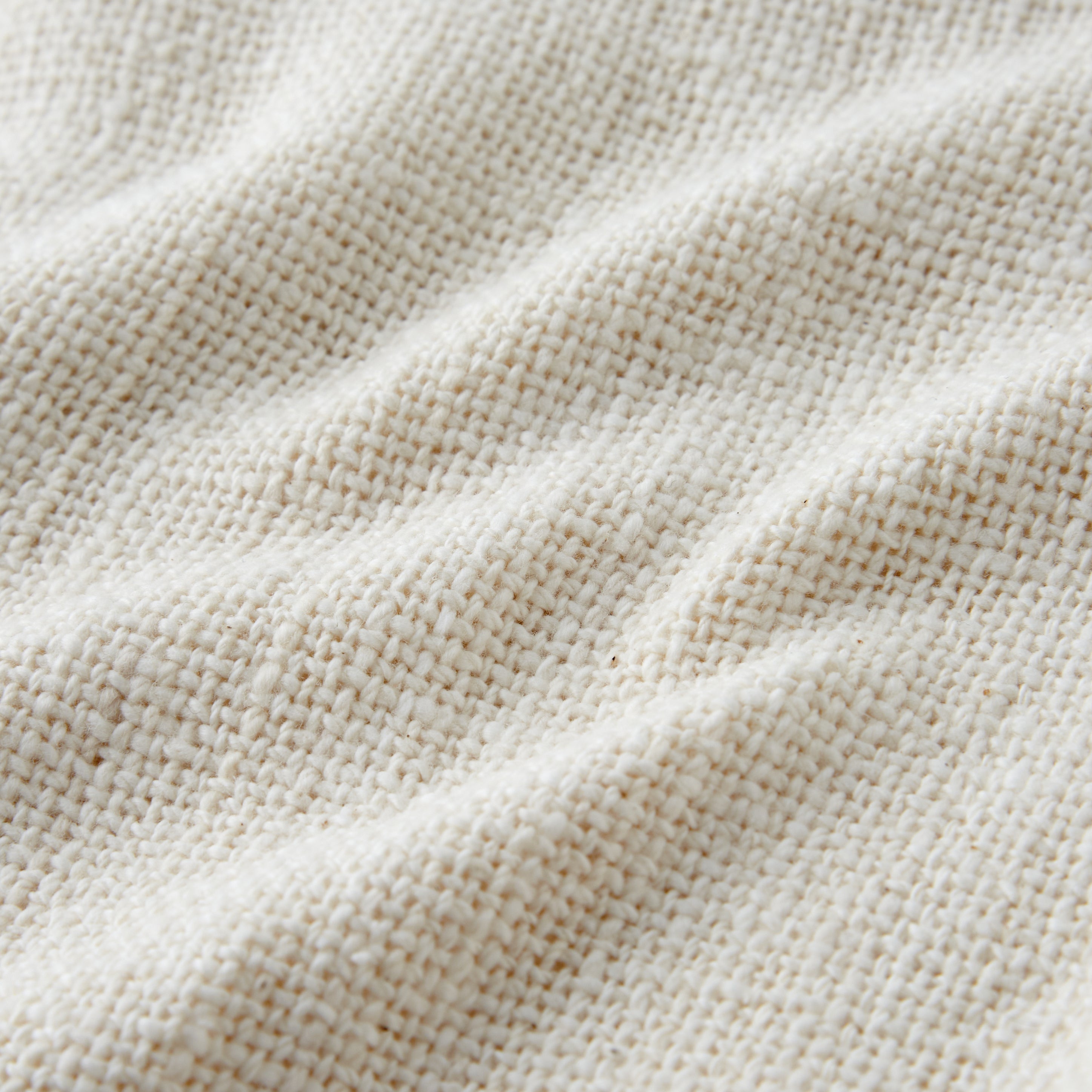 益久染織研究所が販売するガラ紡のマルチクロス(生成)