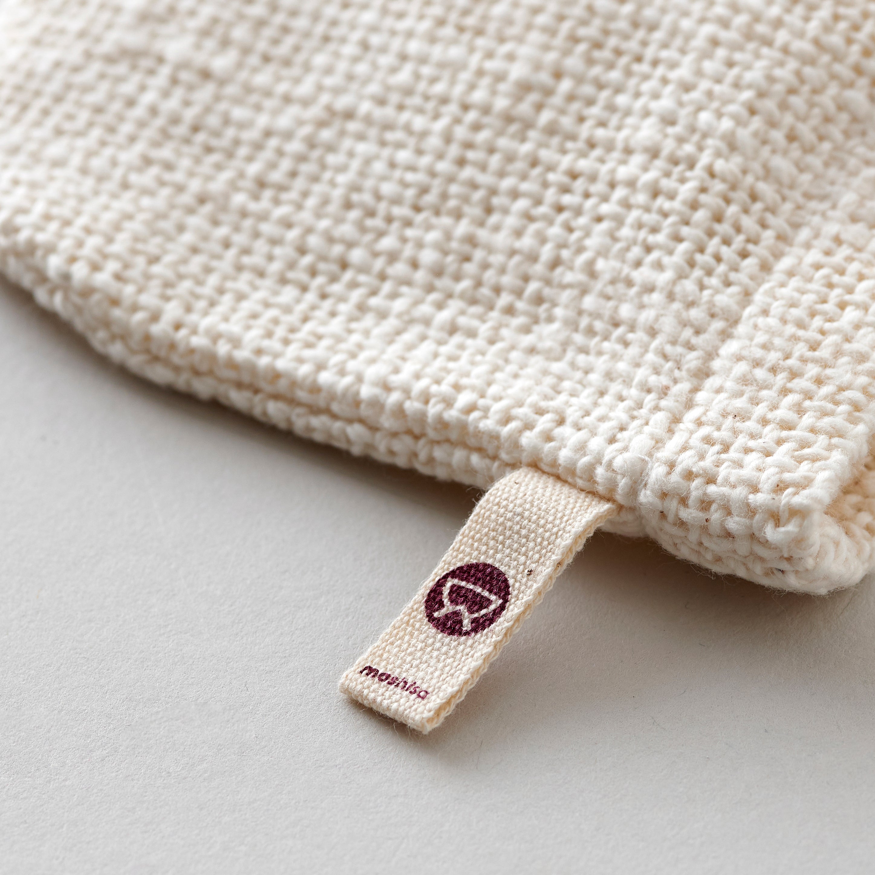 益久染織研究所が販売するガラ紡の和紡布ミニミトン