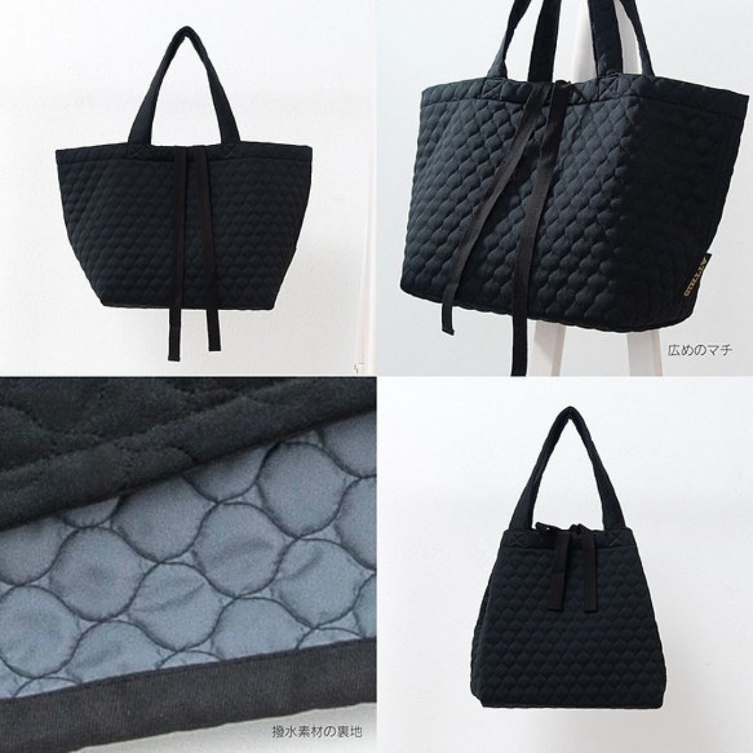 株式会社OUTBLOOMが販売するblack quilt BAG 2way tote black auit 全2種