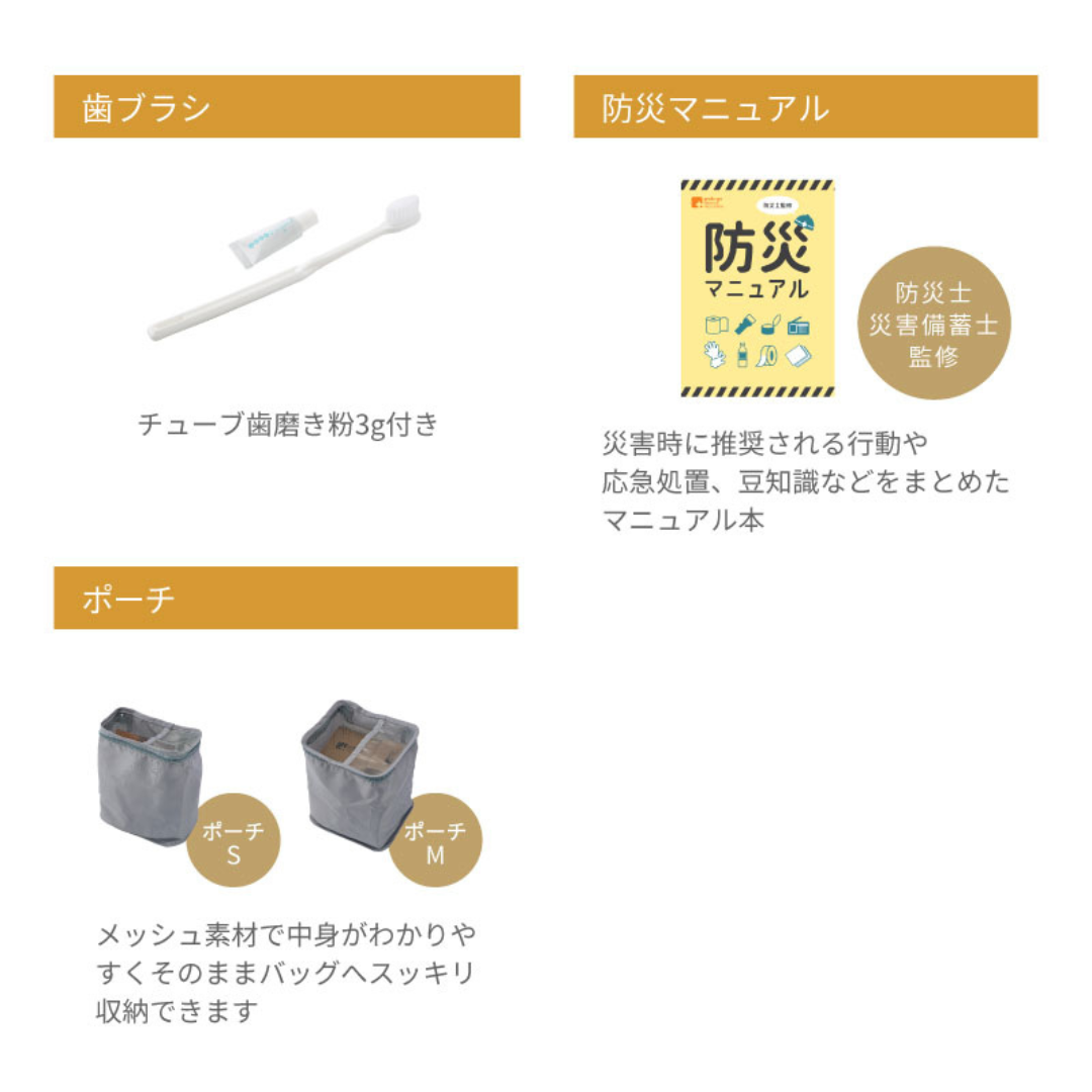 株式会社ハイスピリットが販売する防災リュック1人用