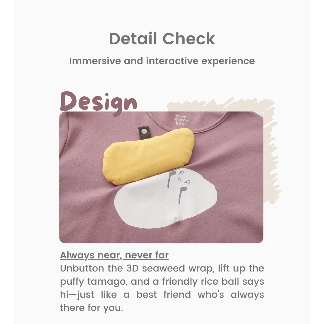 MAYNAMI株式会社が販売するmimimono たまごキッズTシャツ