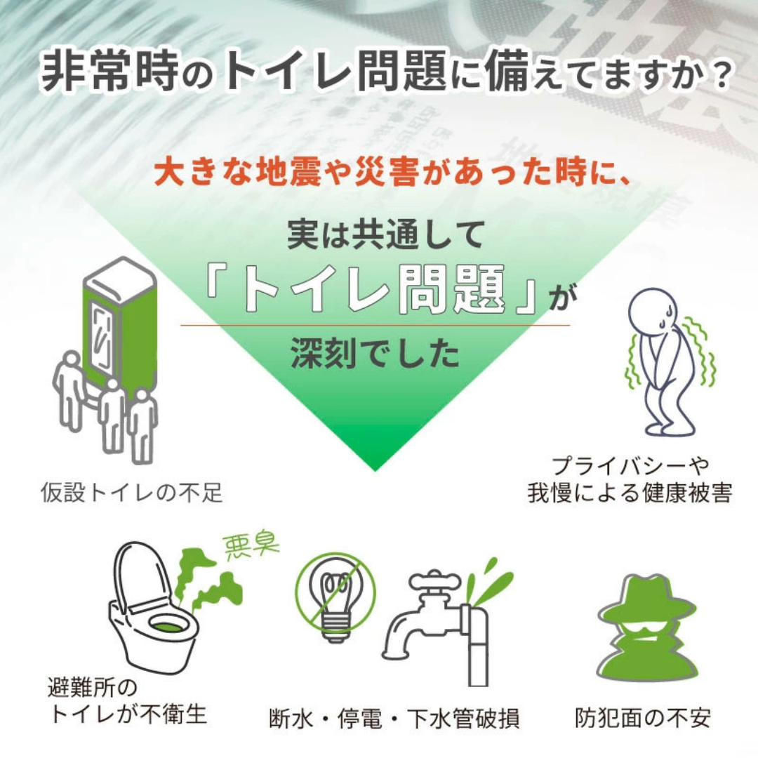 株式会社ハイスピリットが販売する折り畳み簡易トイレ ブラック