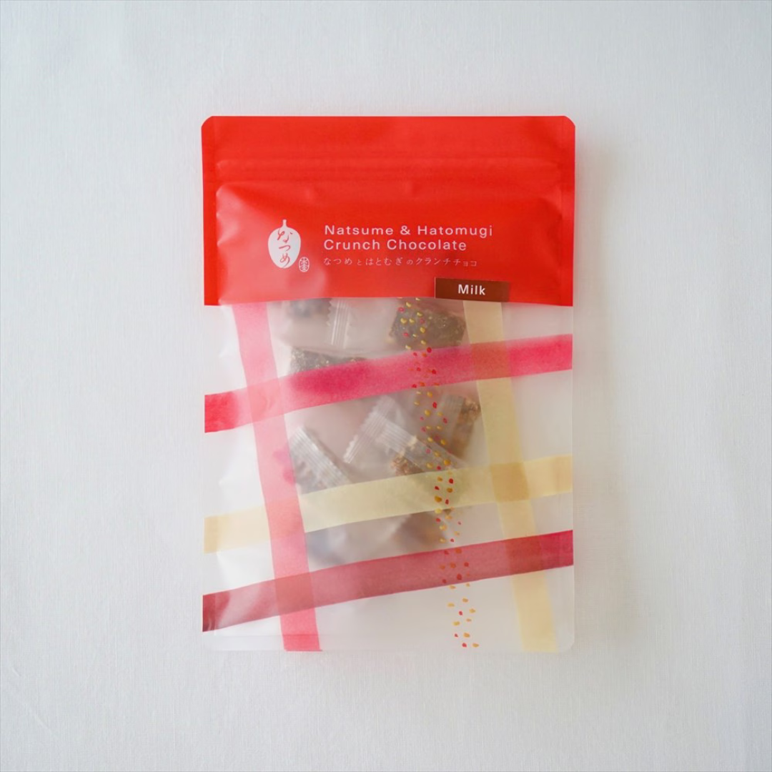 なつめいろが販売するなつめとはとむぎのクランチチョコレート 全2種