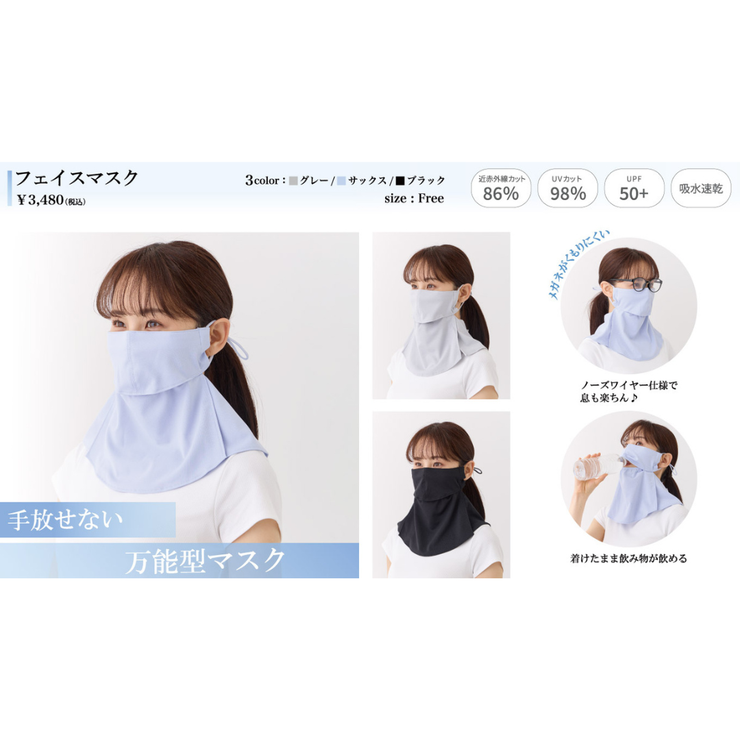 セーレン株式会社が販売する着るセラピスト　フェイスマスク