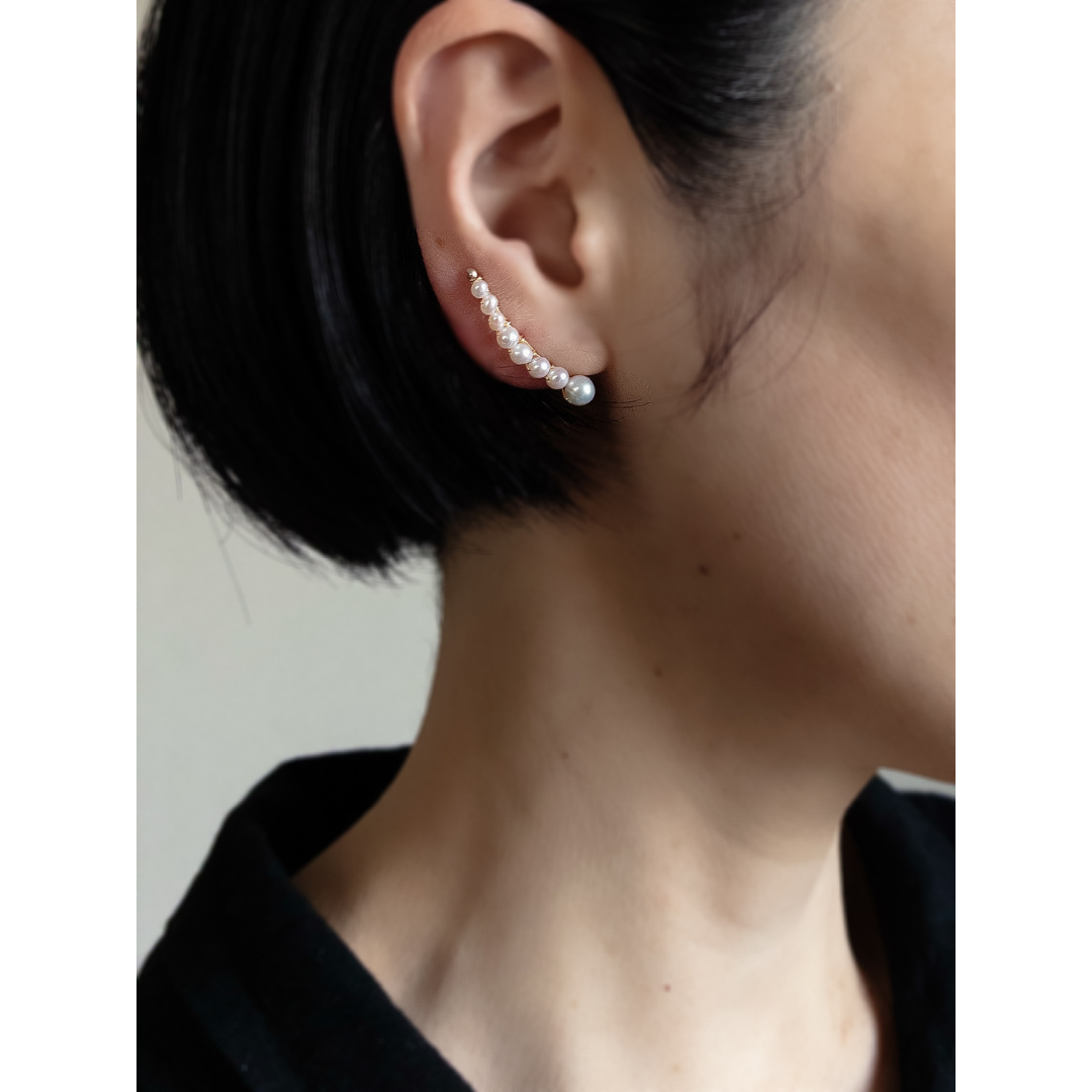 petite anneが販売するオリジナルイヤークリップ〜淡水パール