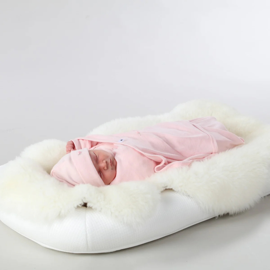 AozoraFern合同会社が販売するメリノスナグルラップ Merino Snugglewrap - ソフトピンク 新生児 (Dimples)