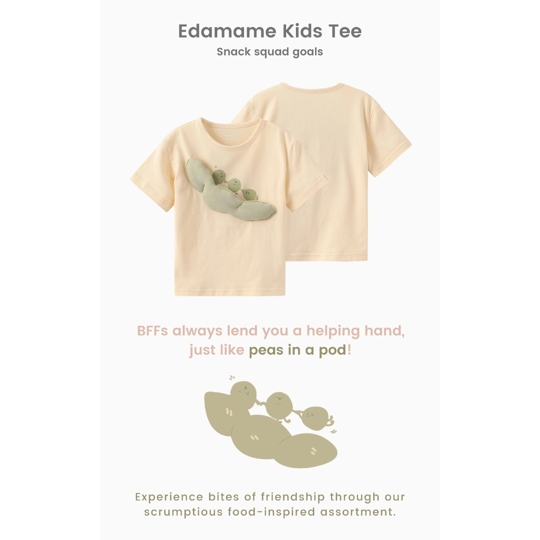 MAYNAMI株式会社が販売するmimimono 枝豆キッズTシャツ