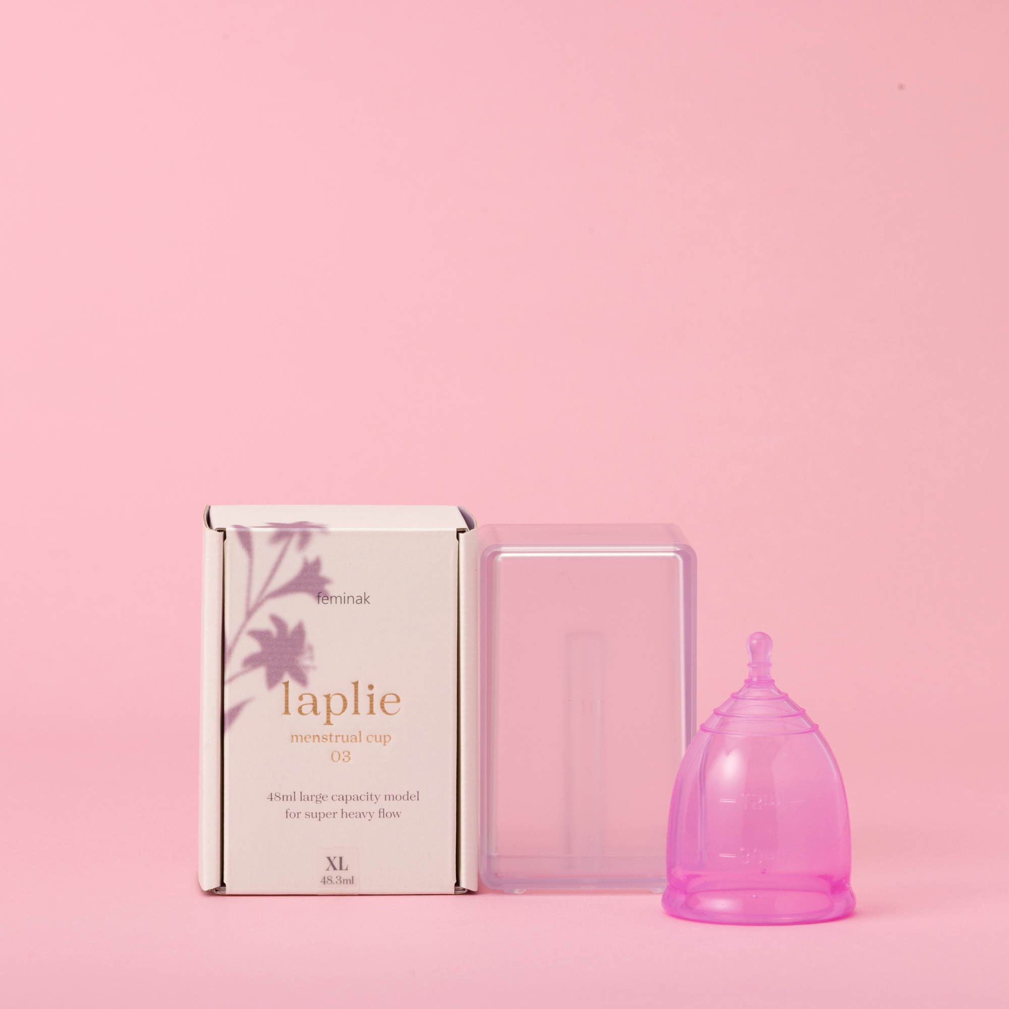 ゴムノイナキ株式会社が販売するfeminak (フェミナック) 国産月経カップ　全４種