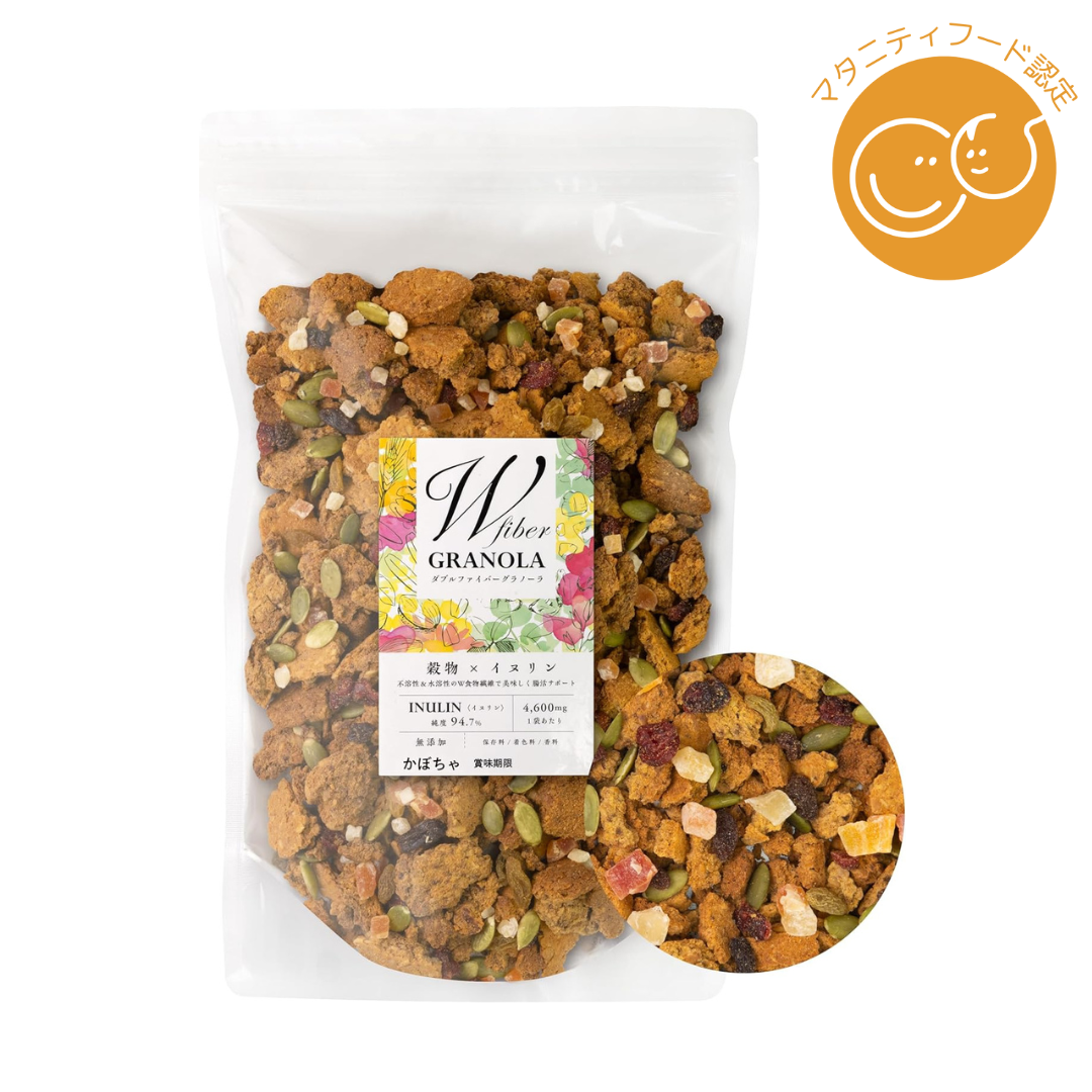 株式会社燦樹が販売するWファイバーグラノーラ　600g　全3種
