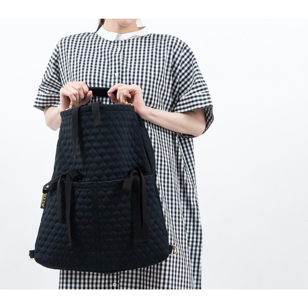 株式会社OUTBLOOMが販売するblack quilt BAG 3way bag black quilt  