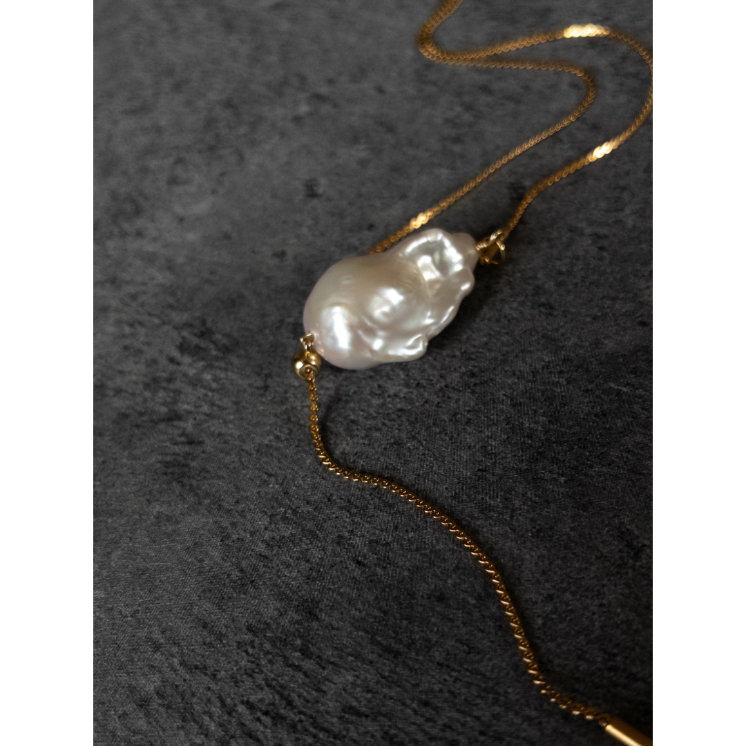 petite anneが販売するスライド式ネックレス〜淡水パール(1点物)