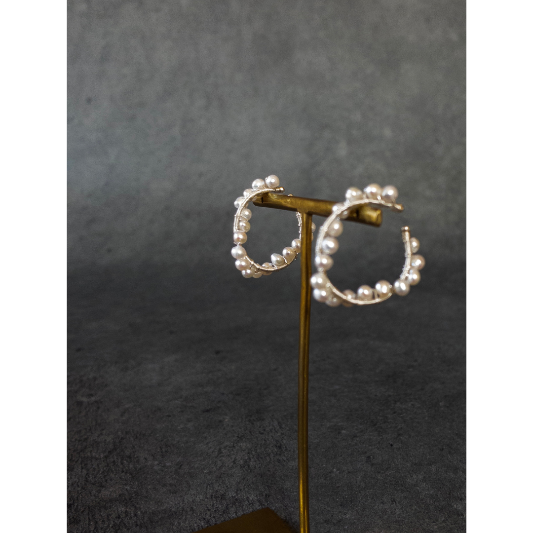 petite anneが販売するイヤーカフ(ラウンド)〜淡水パール