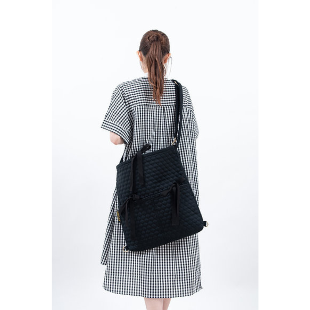 株式会社OUTBLOOMが販売するblack quilt BAG 3way bag black quilt  