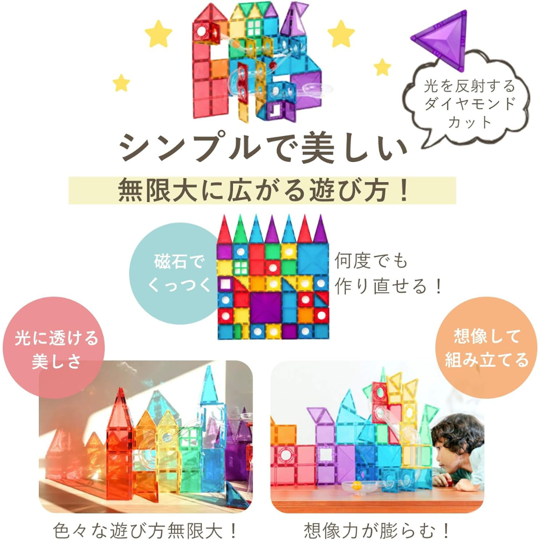 マグビルドスロープセット・プラス 磁石ブロック