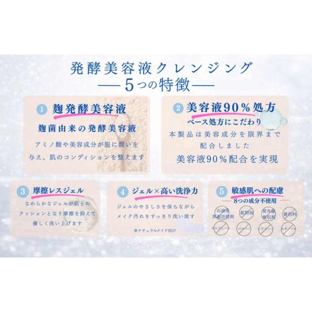  LYM株式会社が販売する麹発酵美容液クレンジングジェル