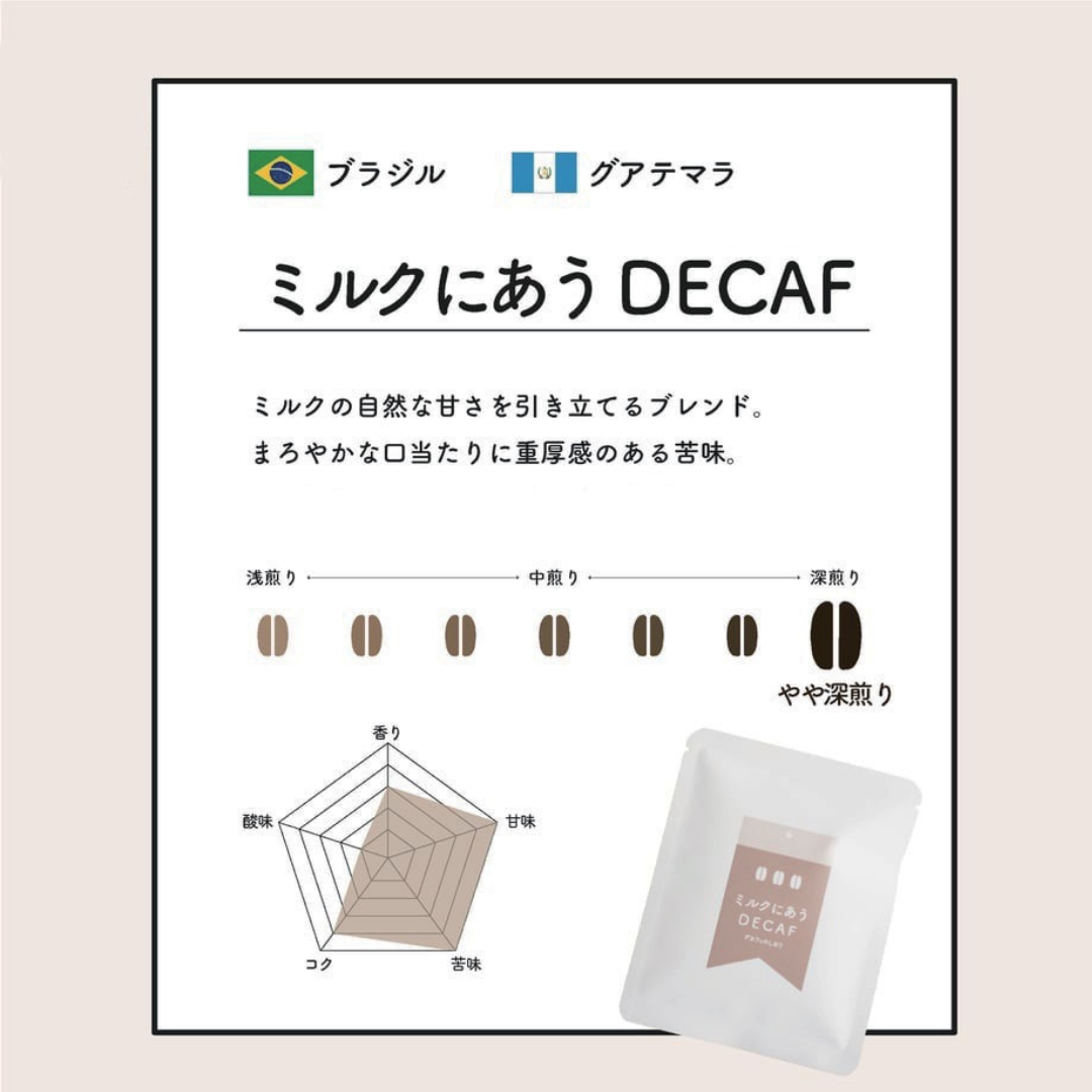 デカフェのしおりが販売するデカフェのしおり（ドリップバッグ）5P　全４種
