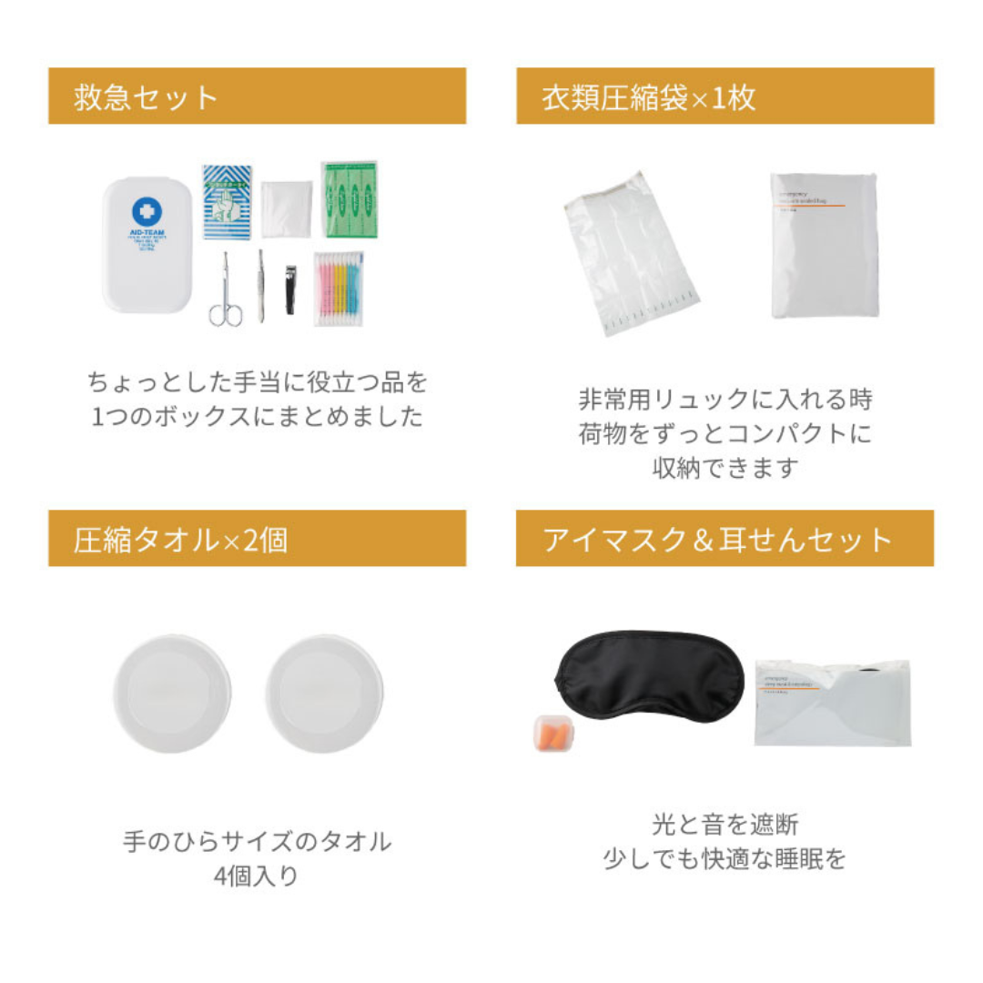 株式会社ハイスピリットが販売する防災リュック1人用