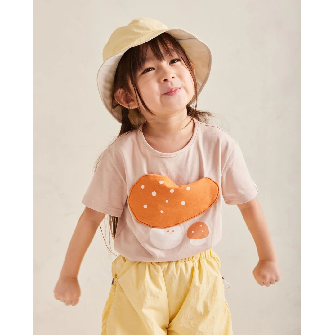 MAYNAMI株式会社が販売するmimimonoマッシュルームキッズTシャツ
