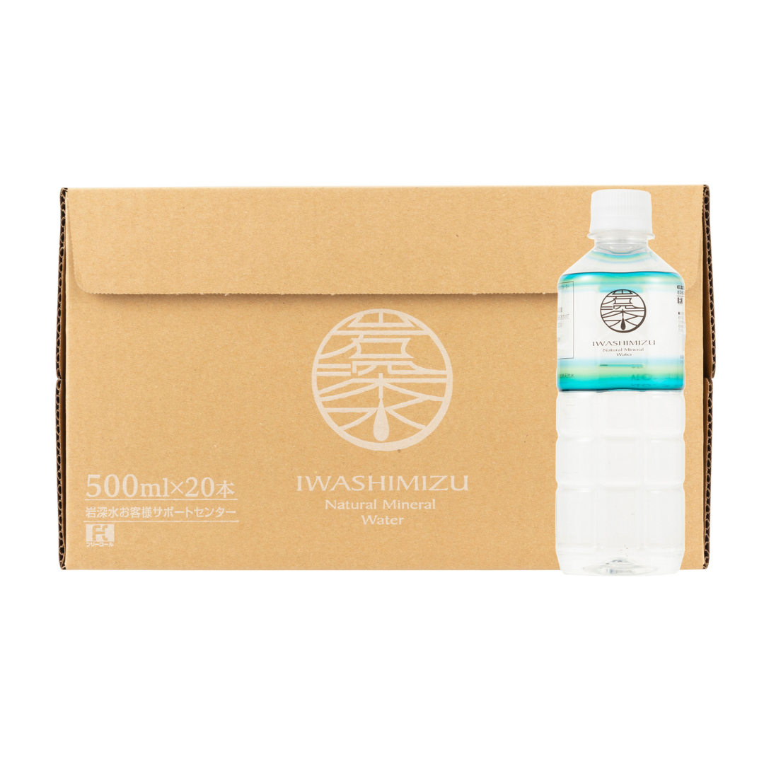 株式会社岩深水が販売するナチュラルミネラルウオーター岩深水500mlペットボトル