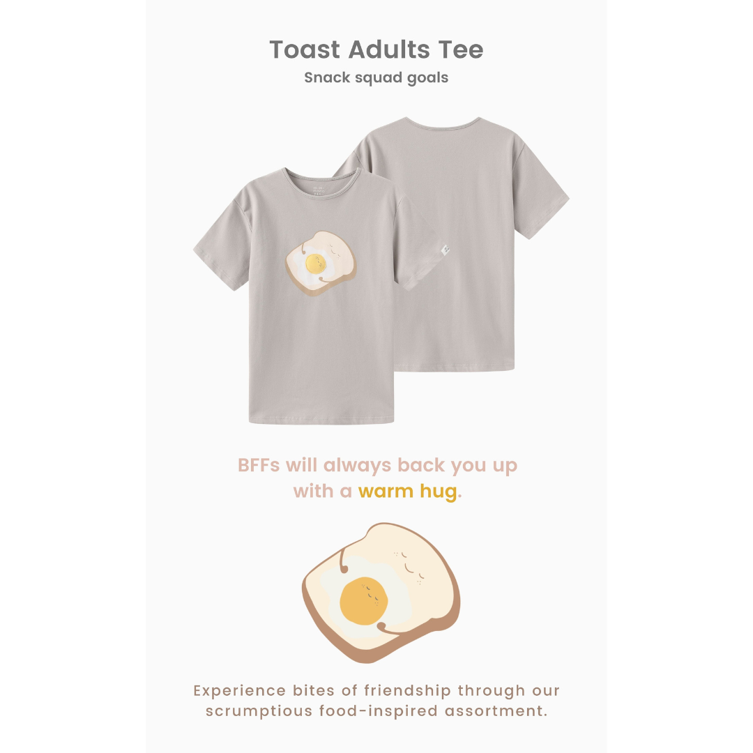 MAYNAMI株式会社が販売するmimimono トースト大人用Tシャツ 