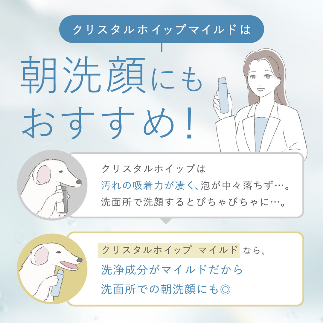 SHIRORU株式会社が販売するクリスタルホイップマイルド 洗顔料