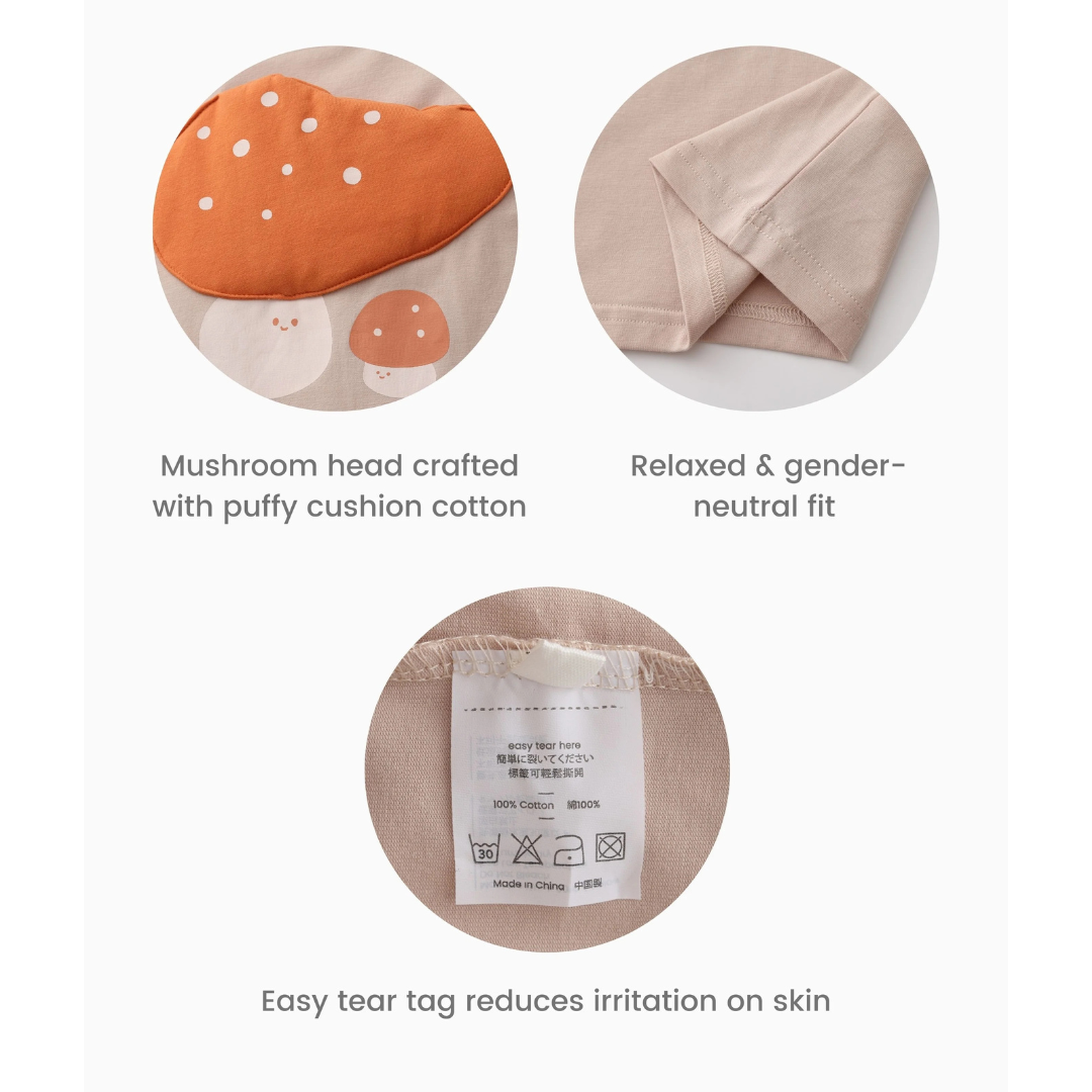 MAYNAMI株式会社が販売するmimimonoマッシュルームキッズTシャツ